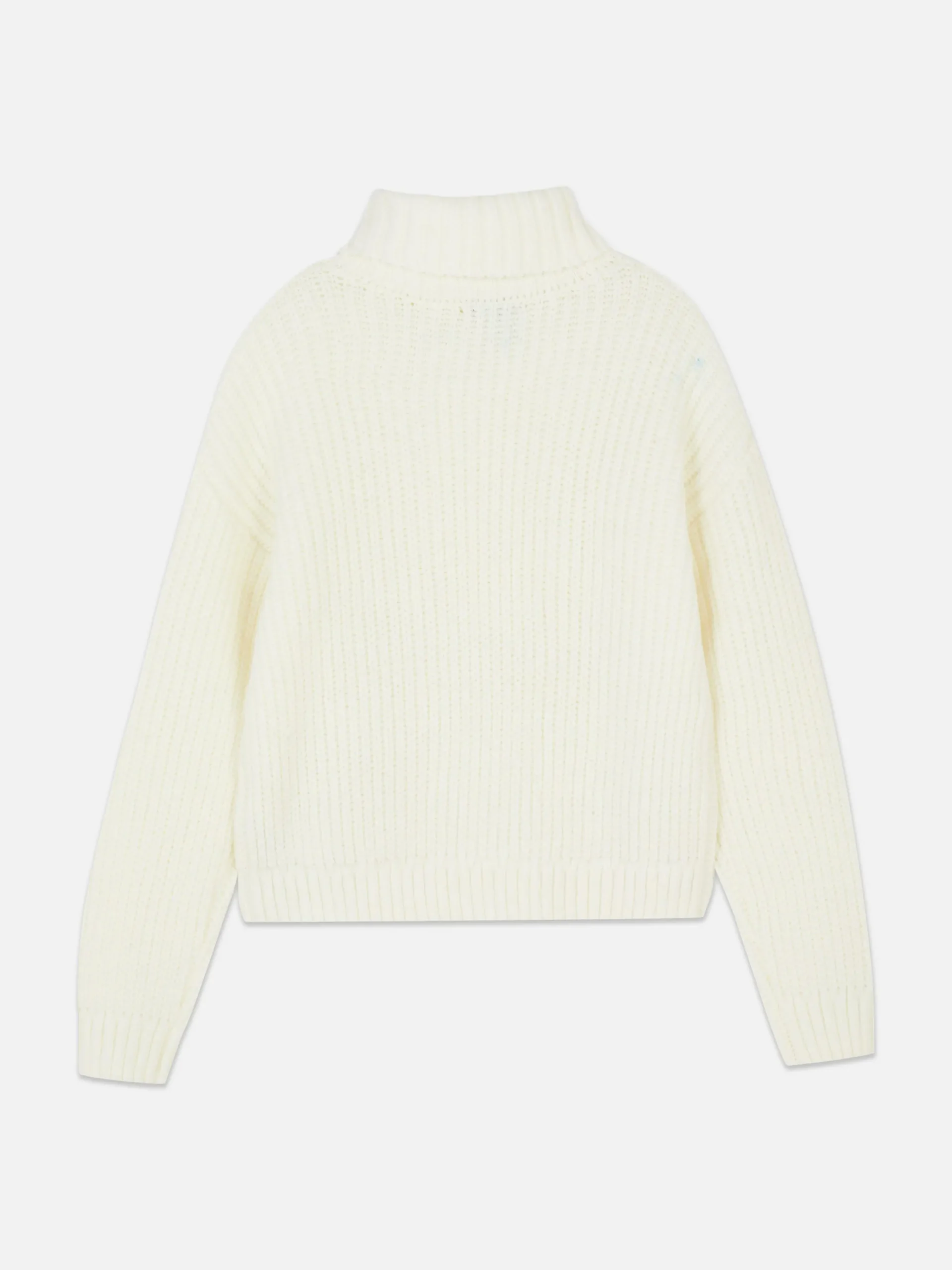 Pull à Col Roulé En Maille Torsadée