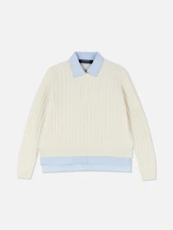 Pull Chemise Deux-en-un