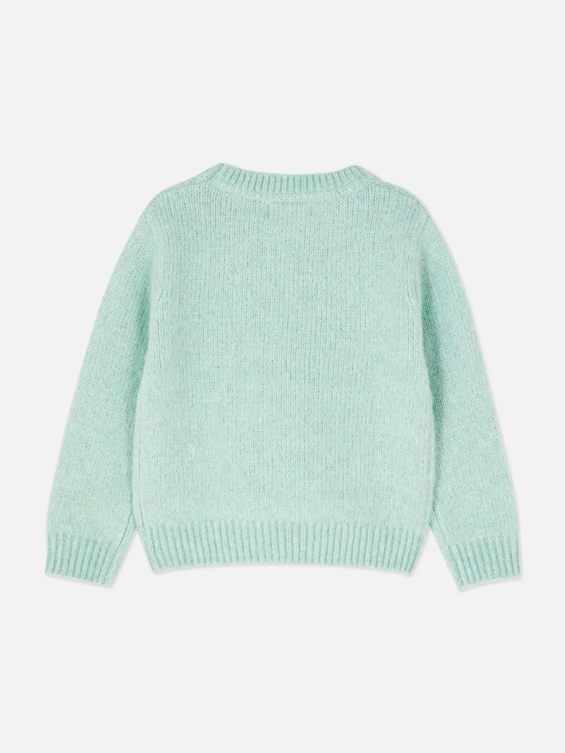 Pull En Maille à Fleurs Brodées