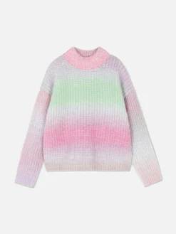 Pull En Maille Effet Dégradé