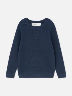 Pull En Maille Gaufrée Pour Garçon