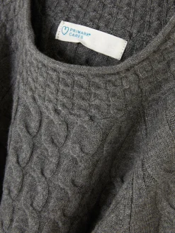 Pull En Maille Torsadée à Col Montant