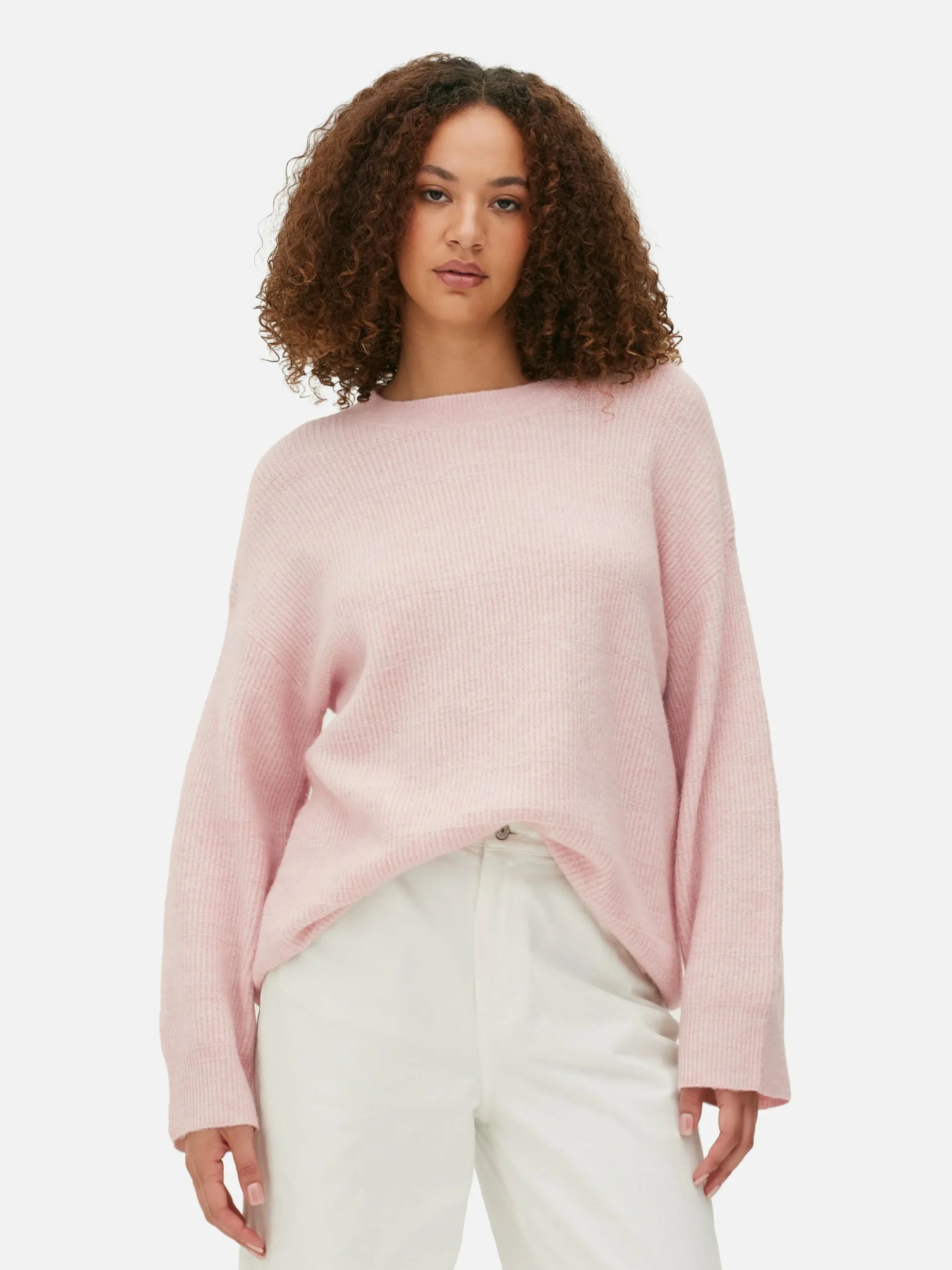 Pull Tricoté Avec Manches à Revers