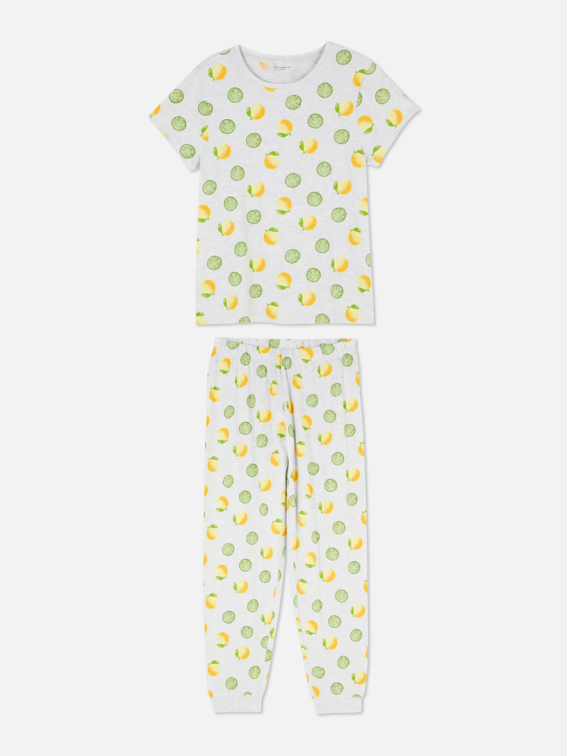 Pyjama à Manches Courtes En Jersey Imprimé