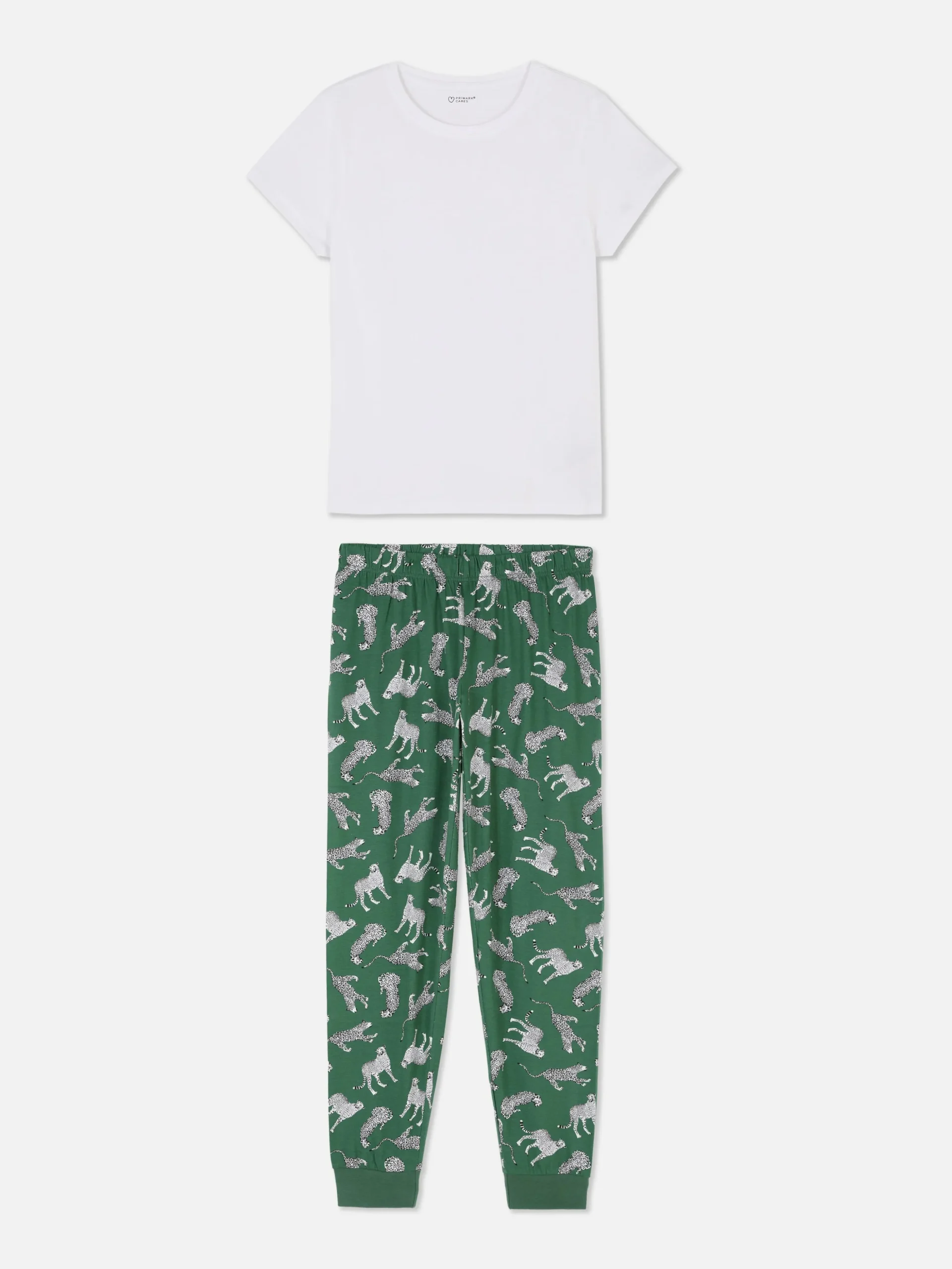 Pyjama à Manches Courtes En Jersey Imprimé
