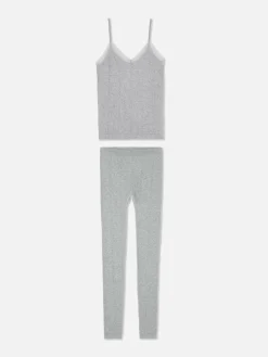 Pyjama Caraco En Maille Torsadée