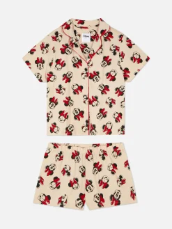 Pyjama Chemise à Manches Courtes Disney Minnie Mouse