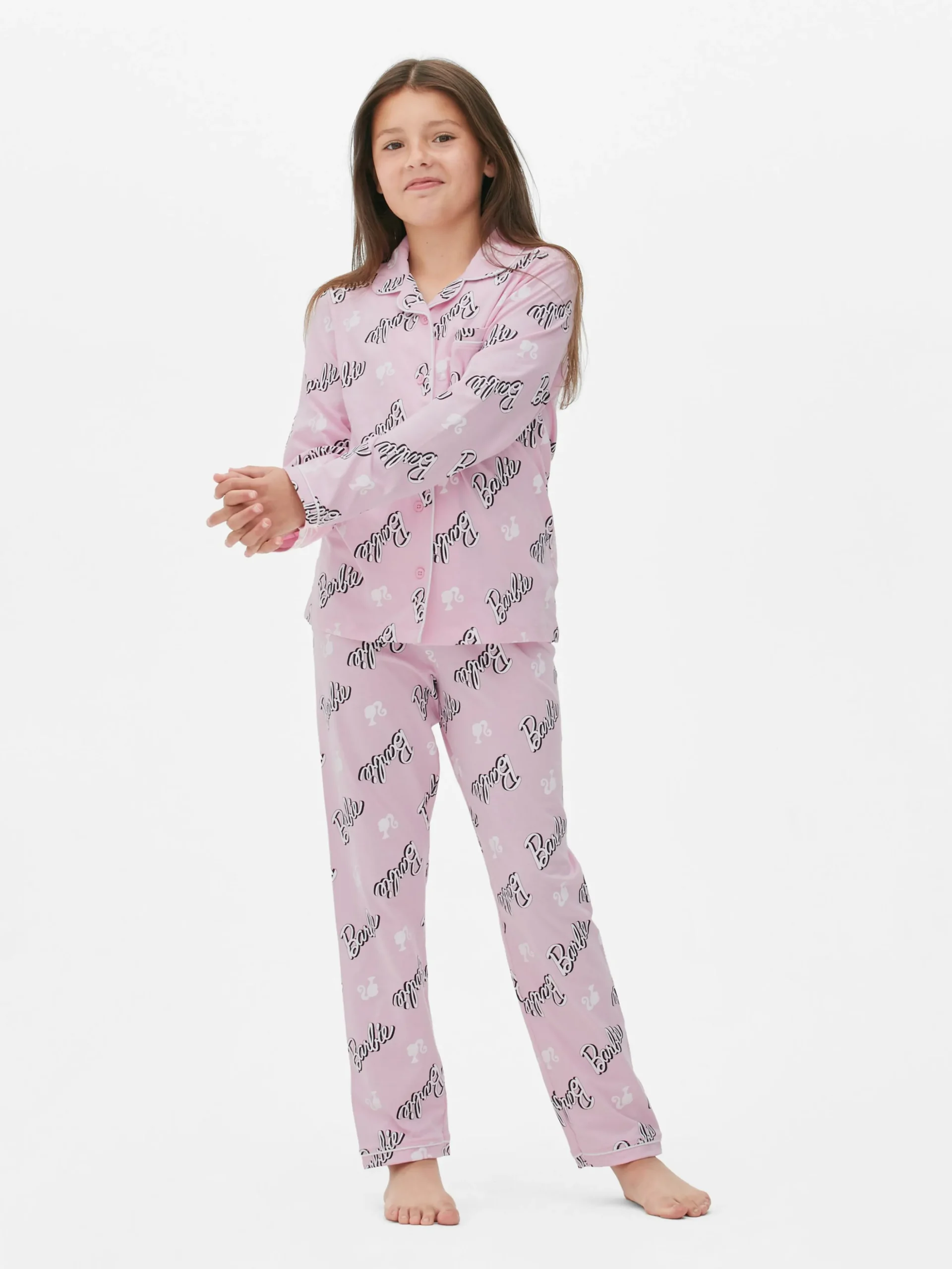 Pyjama Chemise à Manches Longues Barbie