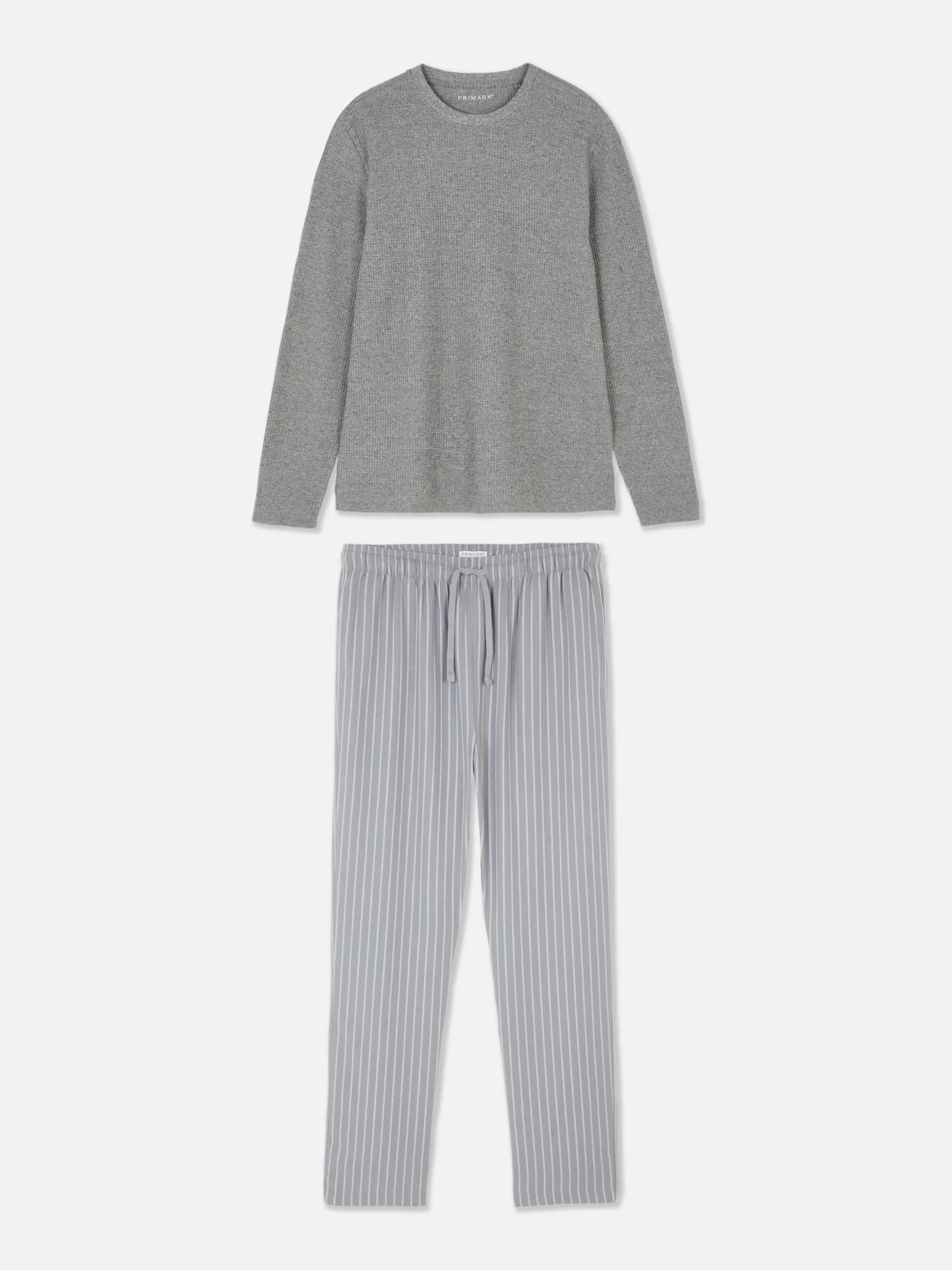 Pyjama En Coton Brossé à Rayures