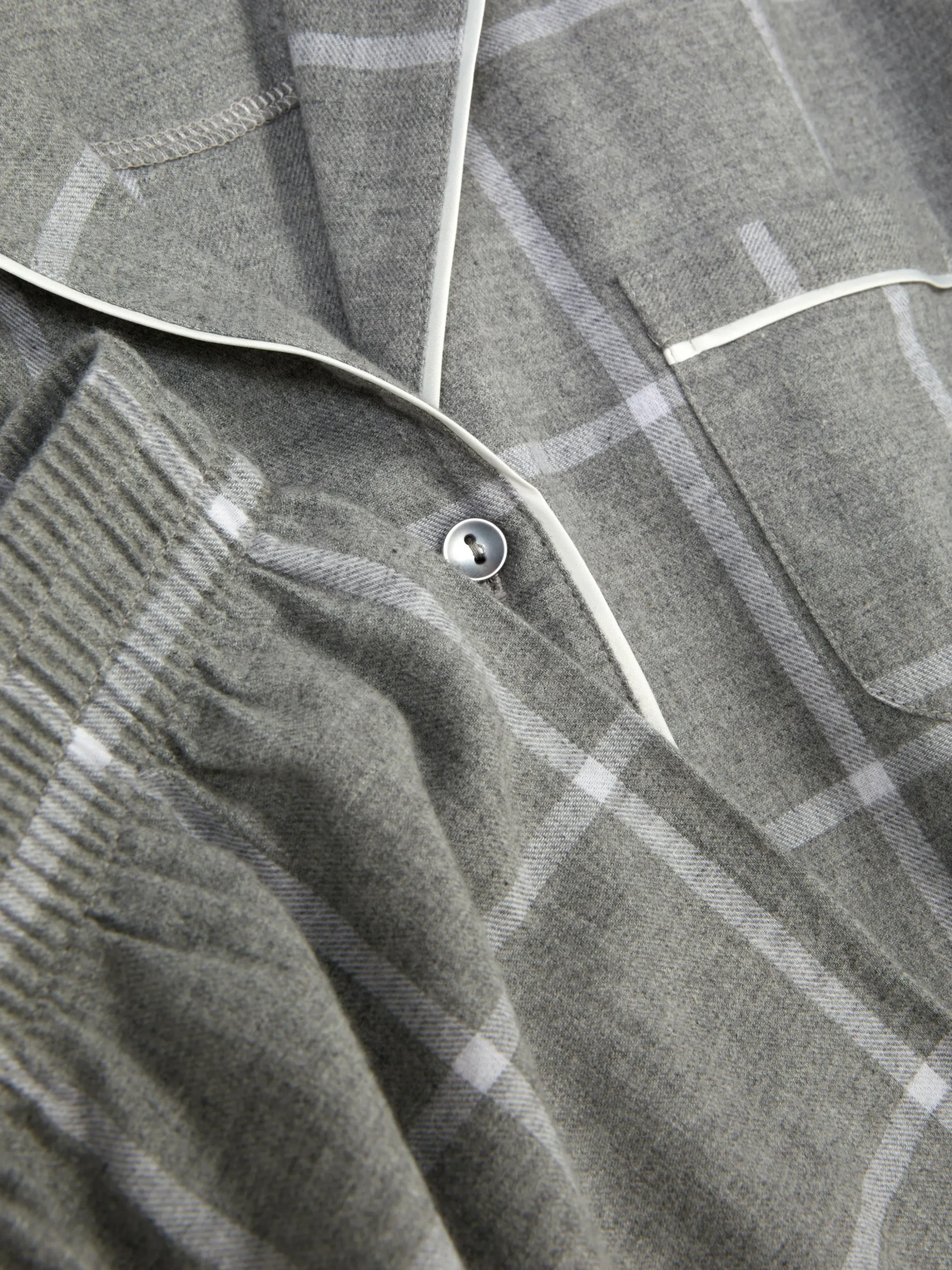 Pyjama En Flanelle à Manches Longues
