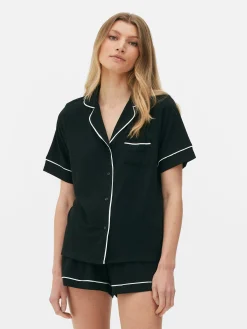 Pyjama En Jersey à Manches Courtes