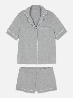 Pyjama En Jersey à Manches Courtes
