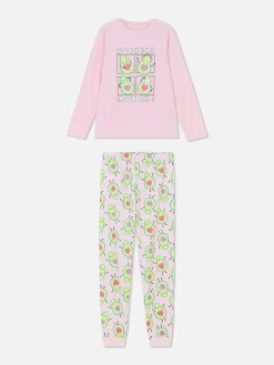 Pyjama En Velours à Motif Avocat