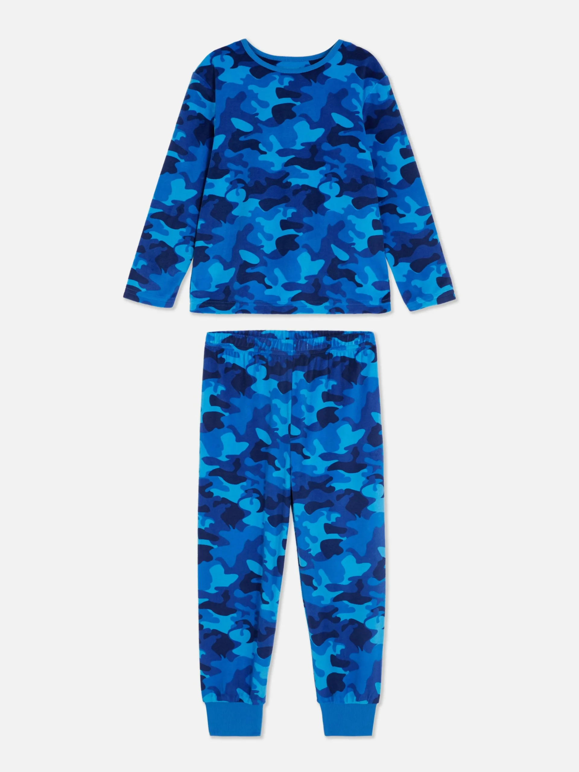 Pyjama En Velours à Motif Camouflage