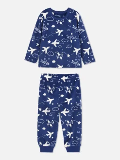 Pyjama En Velours Graphique