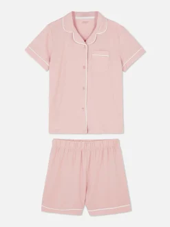 Pyjama Short à Boutons