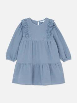 Robe à Superpositions En Broderie Anglaise