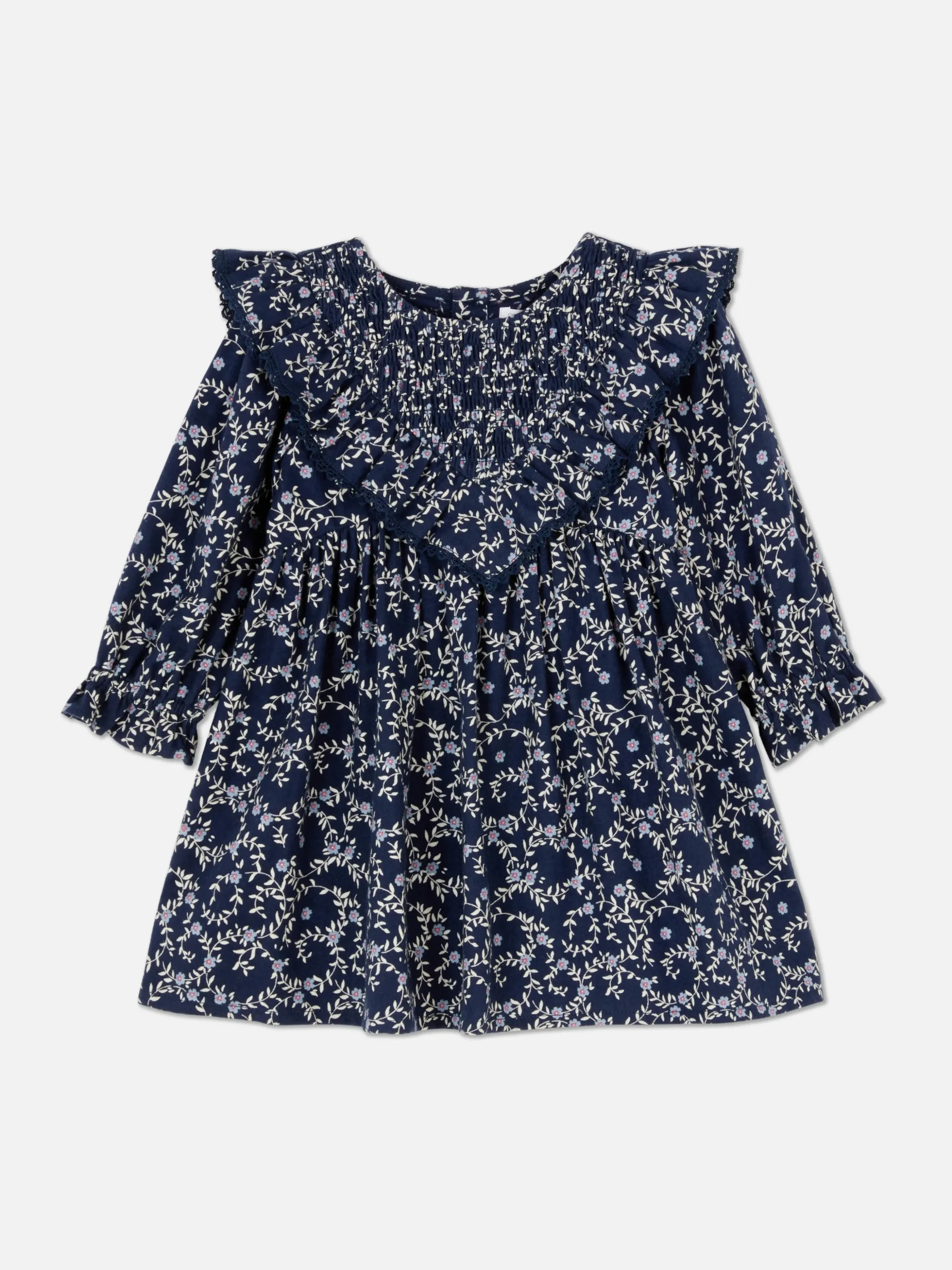 Robe à Volants à Motif Floral