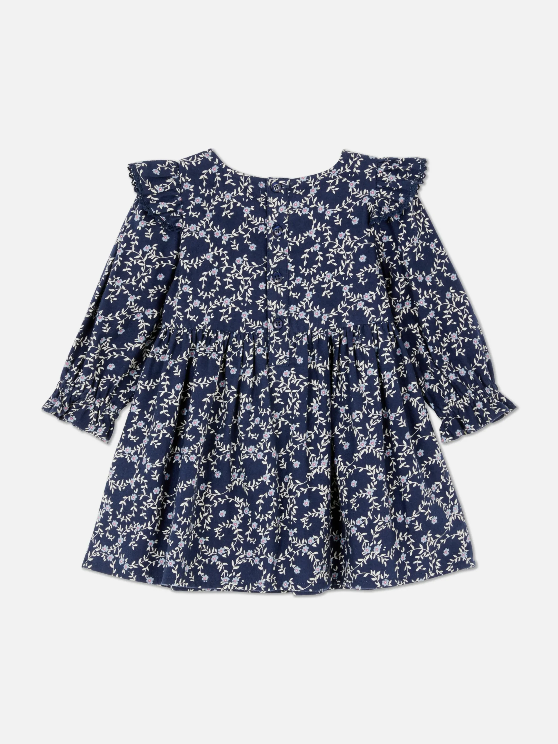 Robe à Volants à Motif Floral
