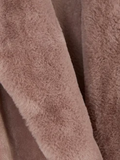 Robe De Chambre Mi-longue Duveteuse