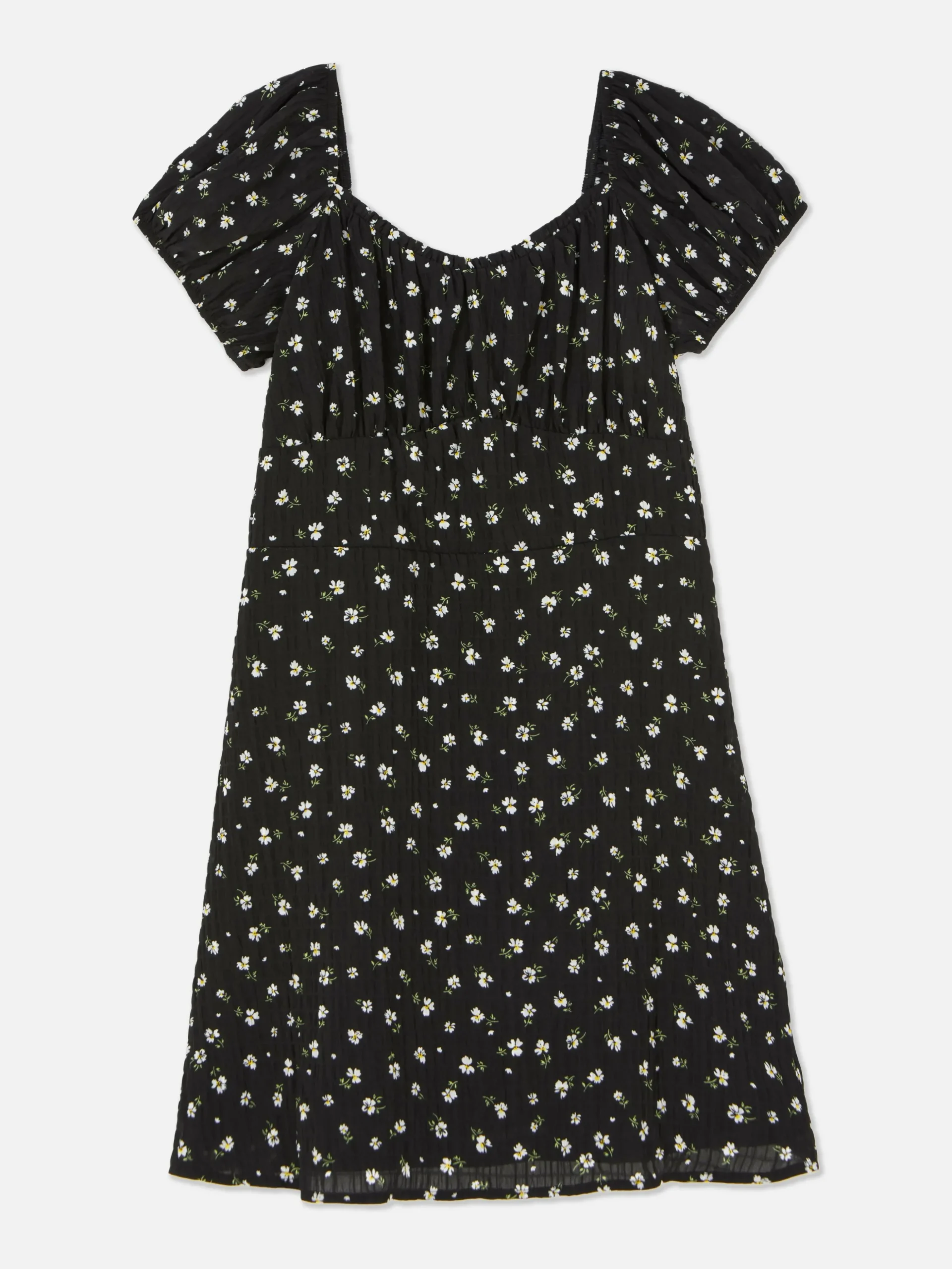 Robe Froncée à Fleurs