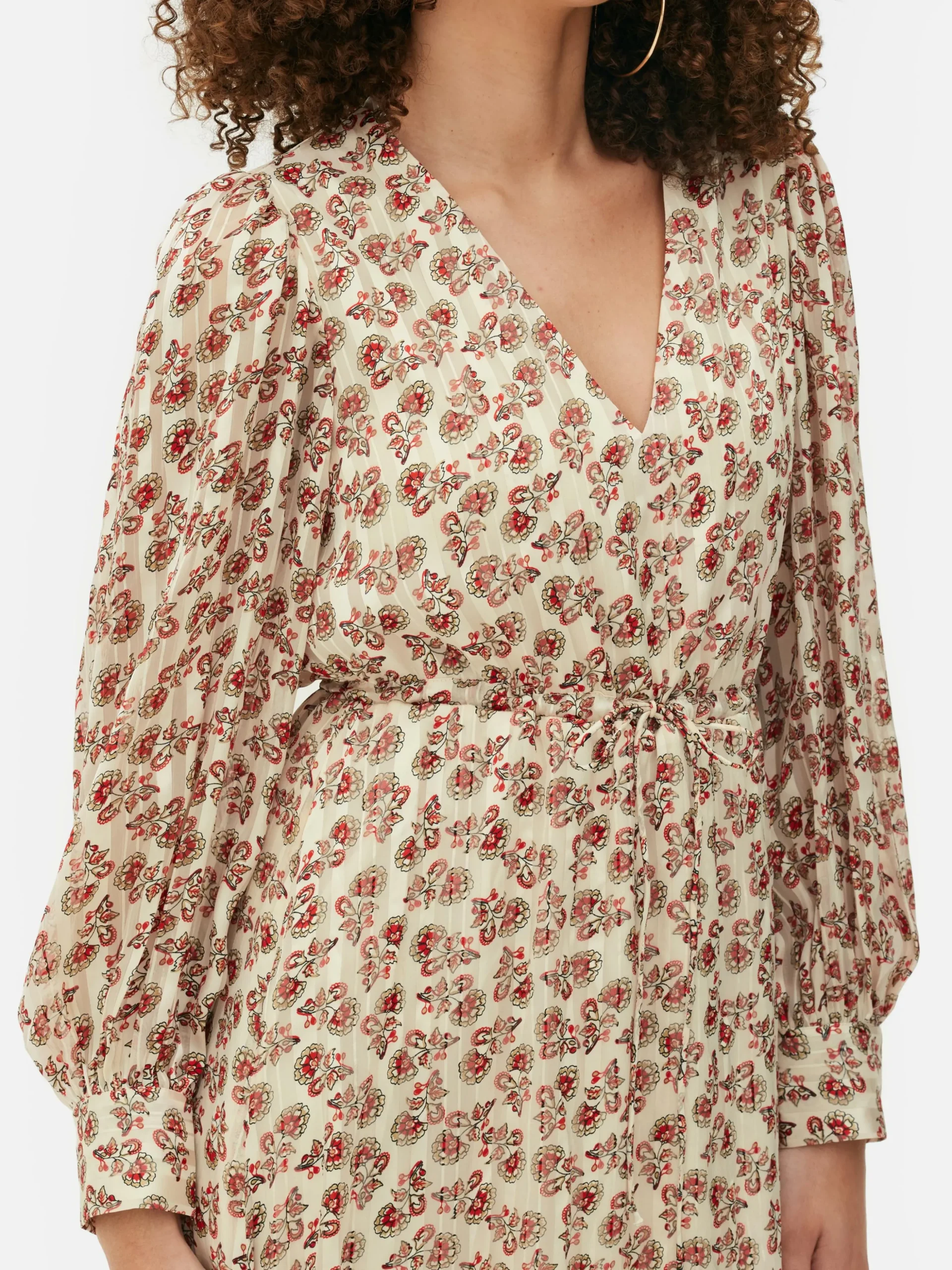 Robe Mi-longue Boho à Col En V