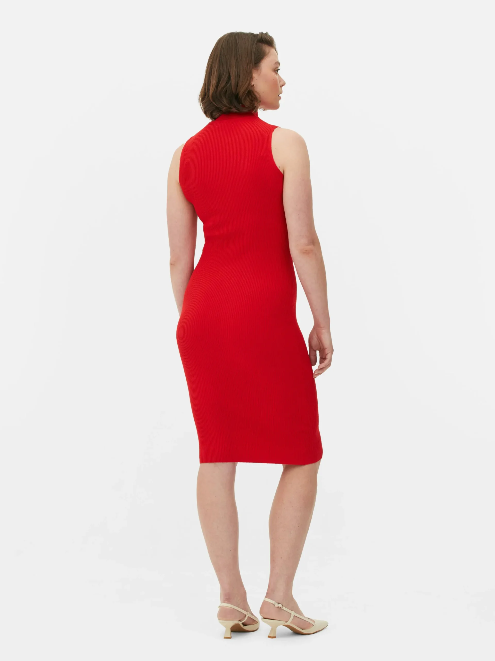 Robe Mi-longue Sans Manches En Maille