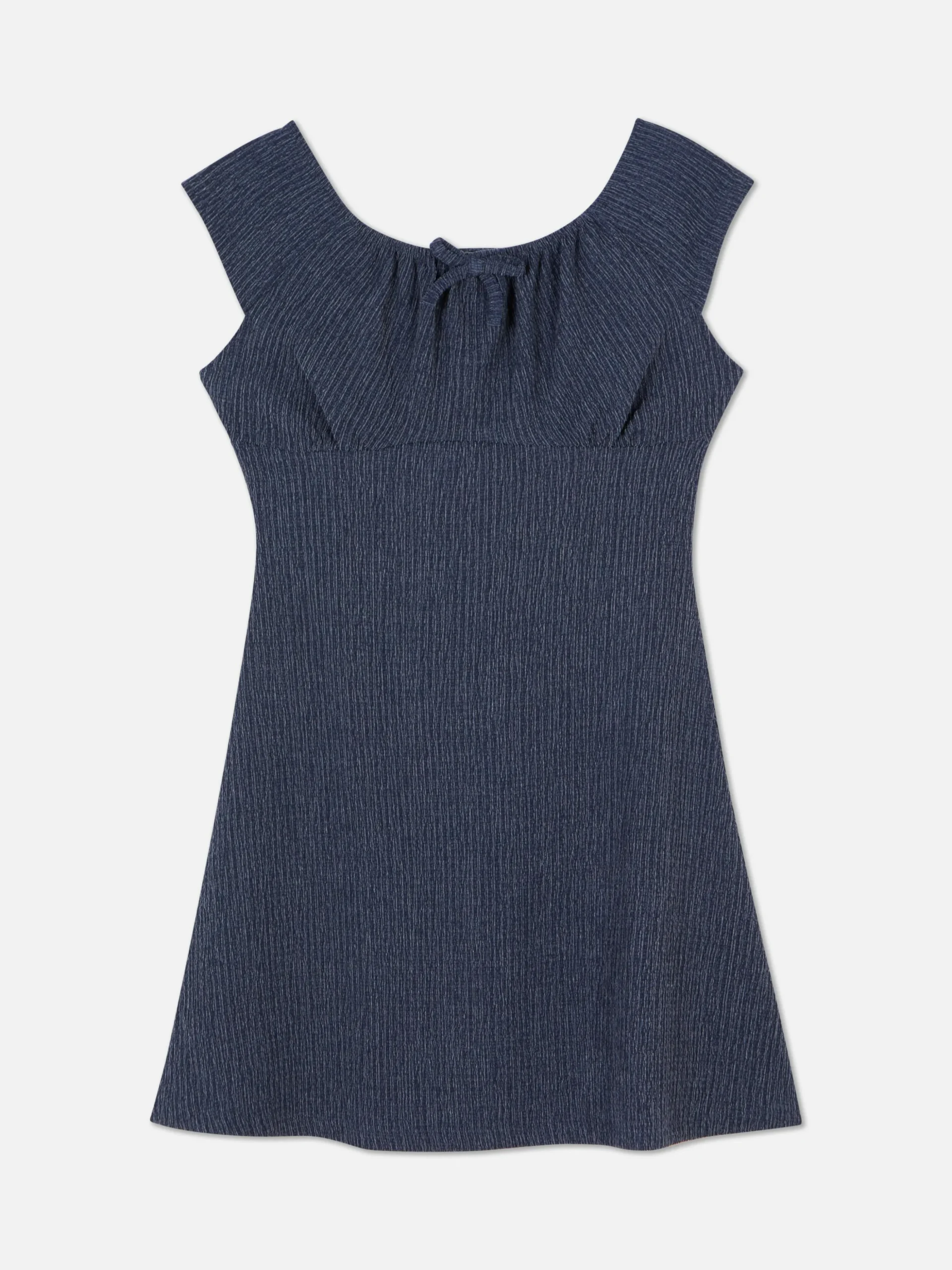 Robe Texturée à Nœud