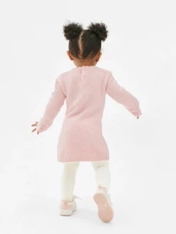 Robe-pull Tricotée à Motif Lapin Et Collants
