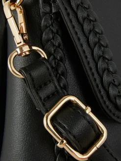 Sac à Bandoulière à Détails Tressés