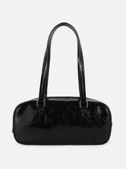Sac à Bandoulière En Tissu Froncé Texturé