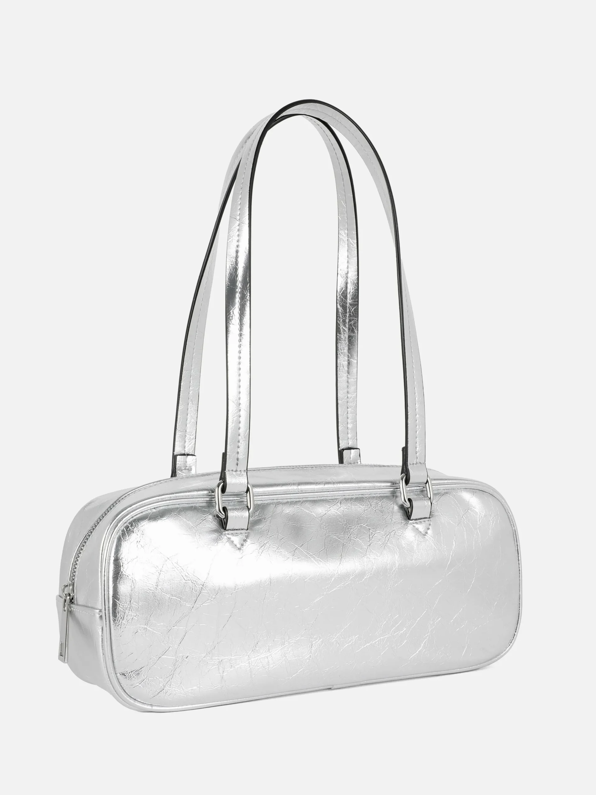 Sac à Bandoulière En Tissu Froncé Texturé