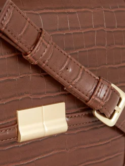 Sac à Bandoulière Imitation Croco