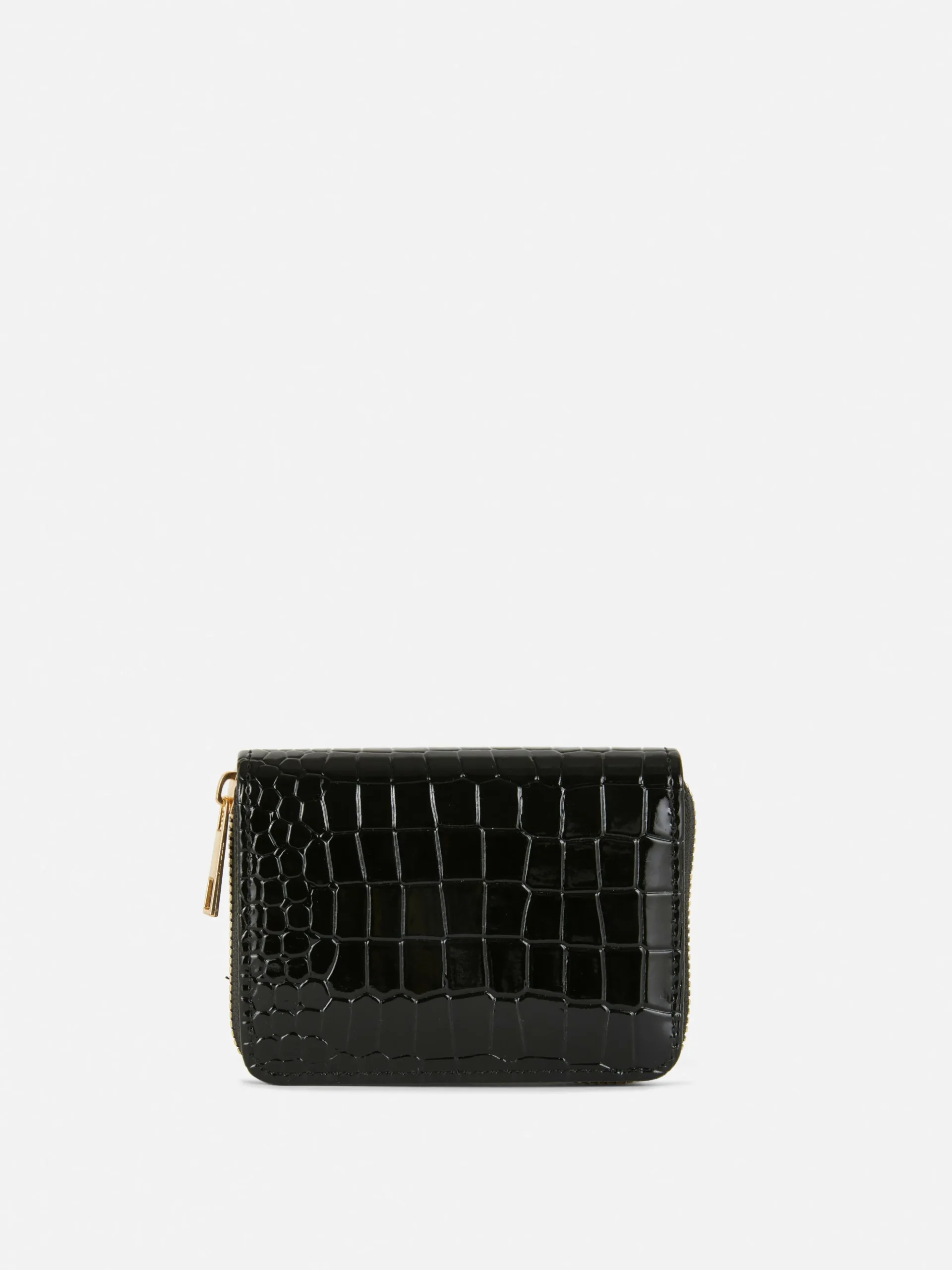 Sac à Main Zippé Imitation Crocodile