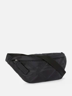 Sac Banane à Motif Losange Cousu