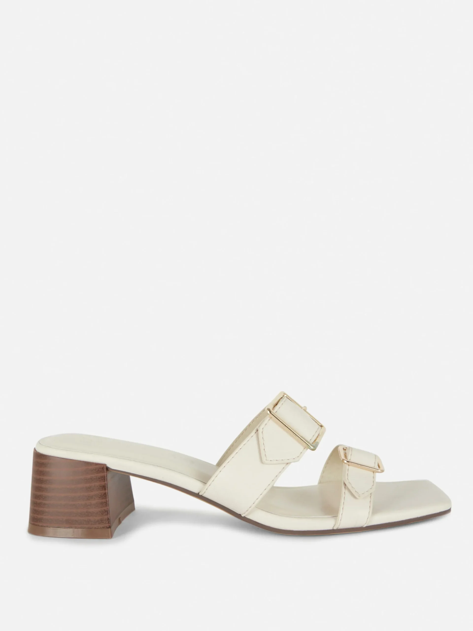 Sandales à Talon Bloc Avec Boucles