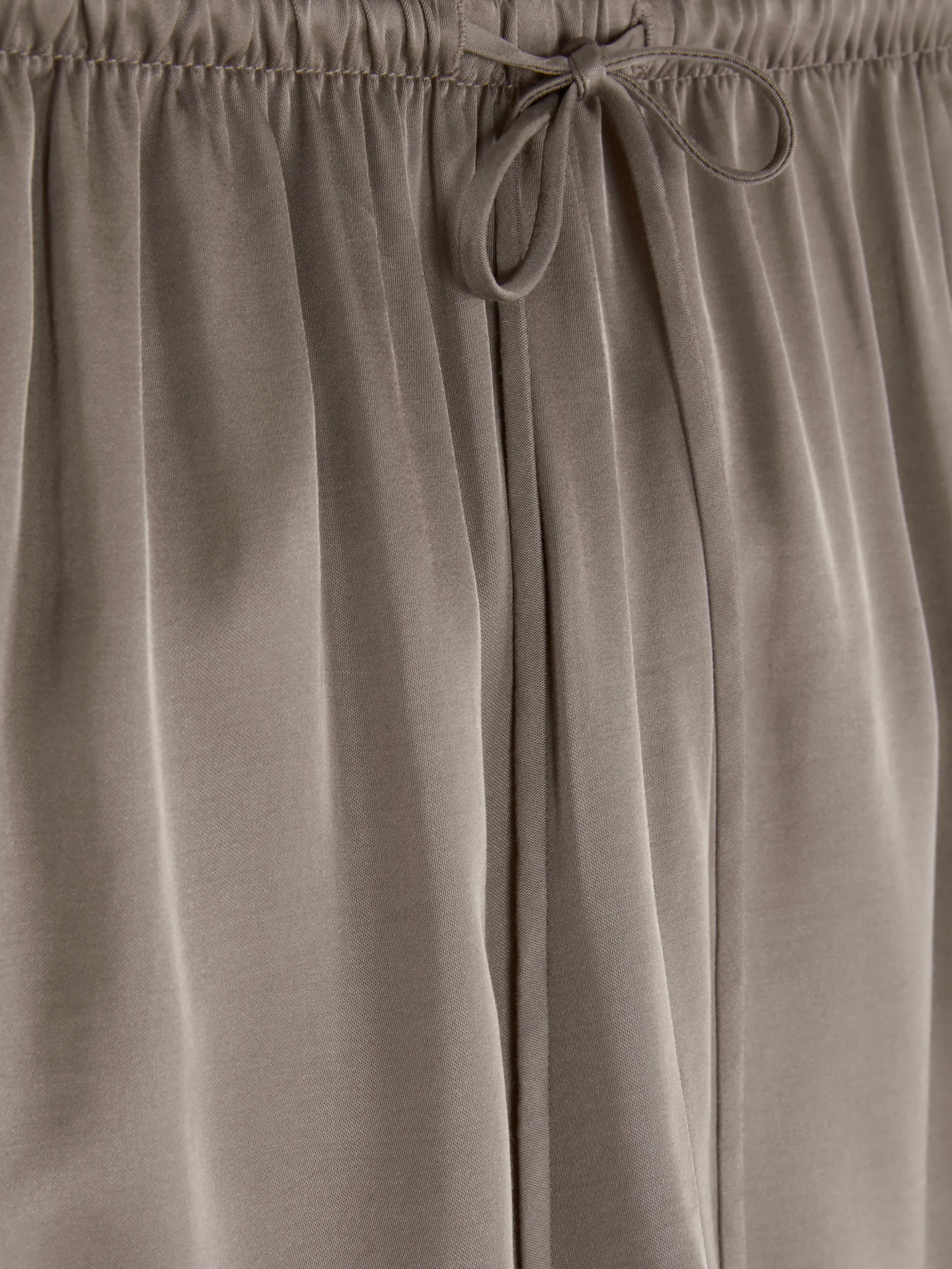 Short De Pyjama En Satin à Nœud Sur Le Devant