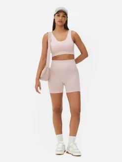 Short De Yoga Taille Haute Sans Coutures