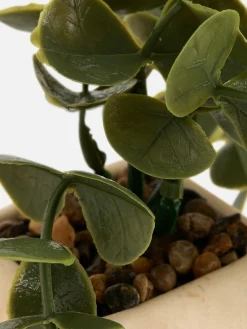 Succulente Artificielle Suspendue Dans Pot Géométrique