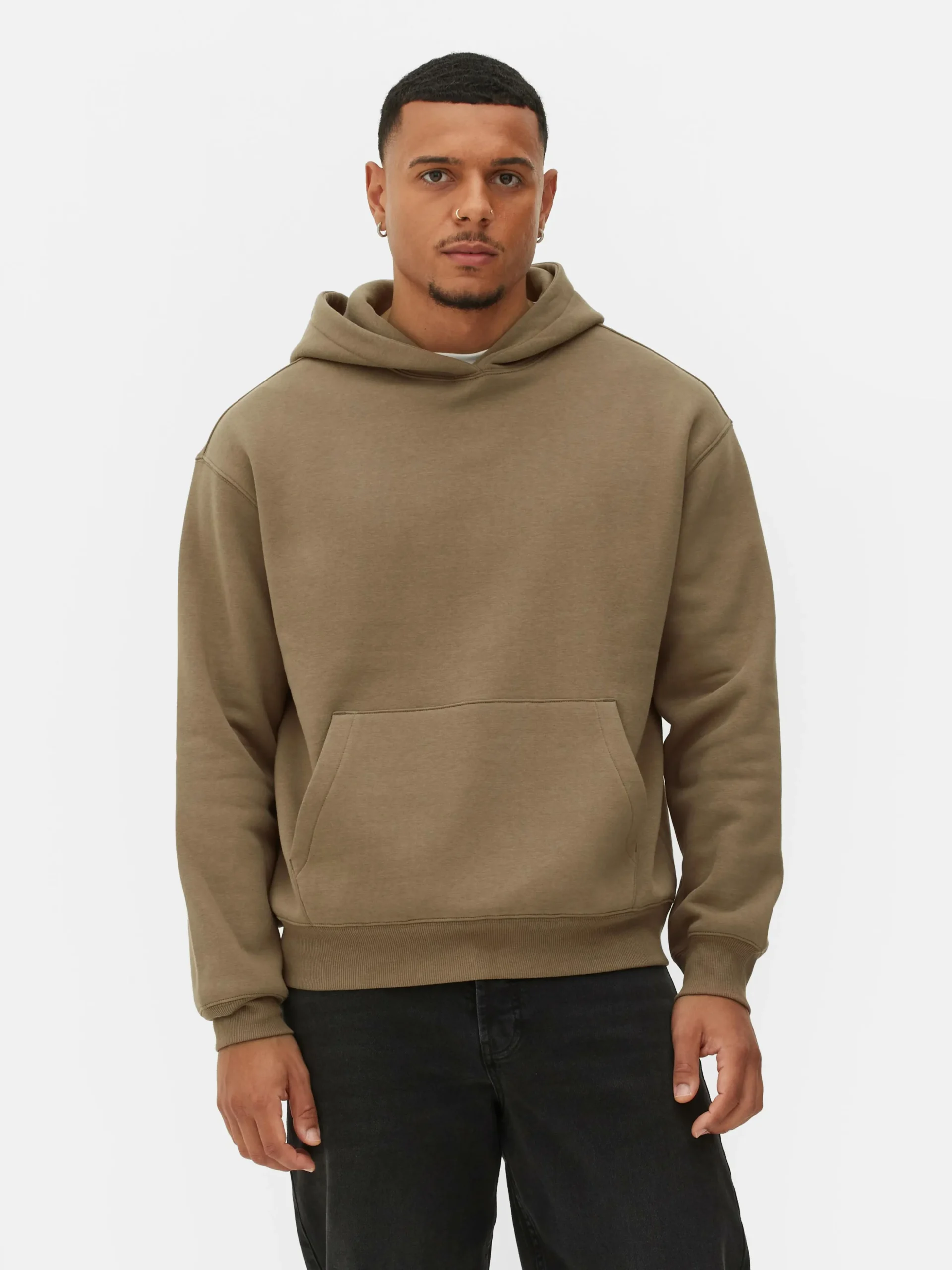 Sweat à Capuche Oversize En Jersey