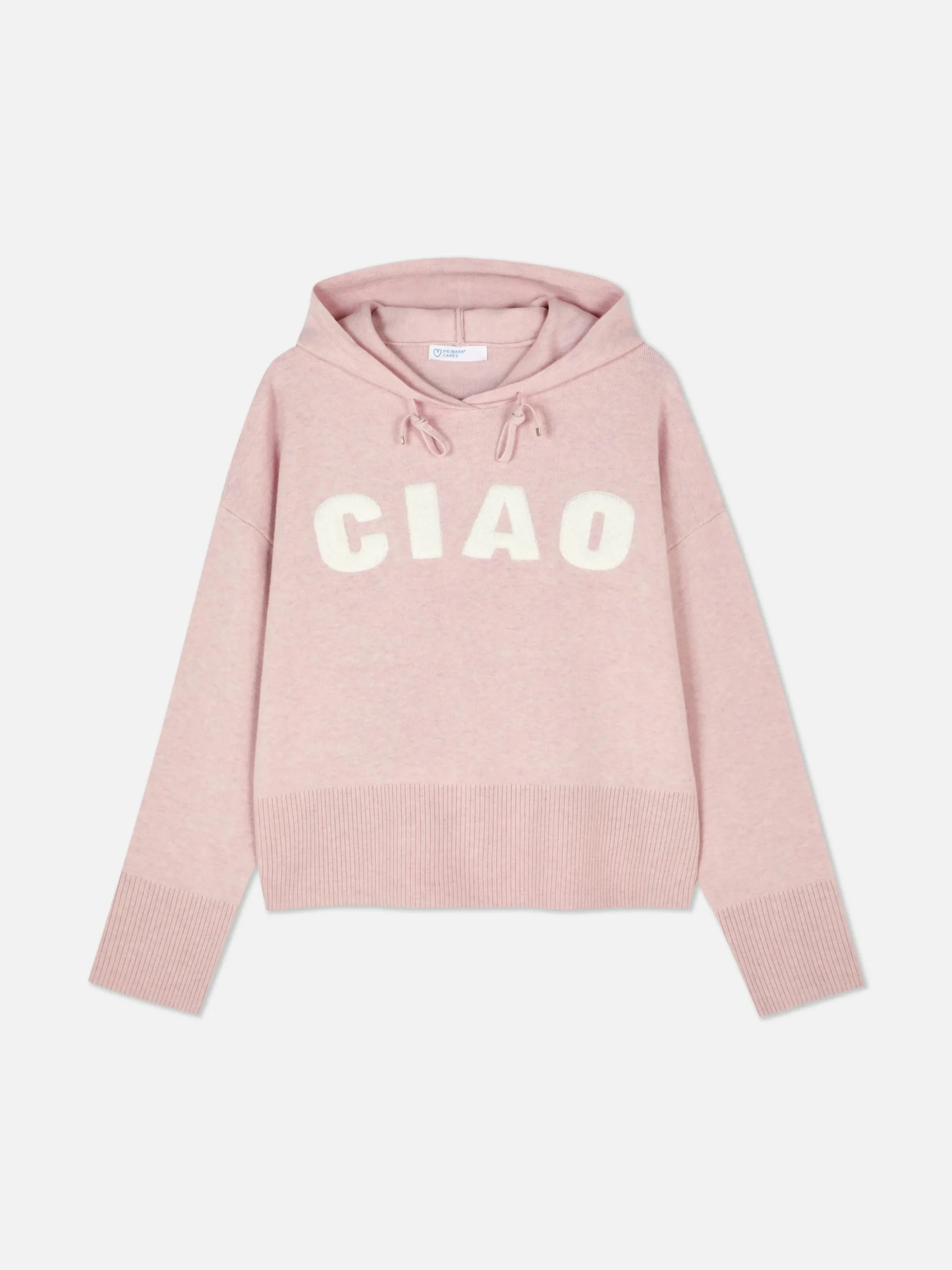 Sweat à Capuche Tricoté à Message