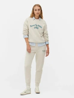 Sweat-shirt à Col Ras-du-cou Avec Message