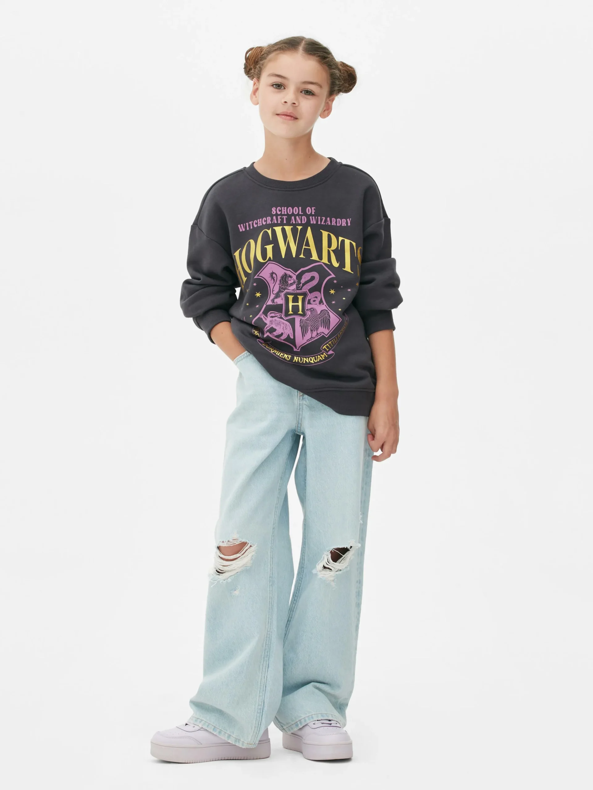 Sweat-shirt à Col Ras-du-cou Harry Potter™ Poudlard