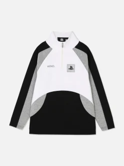 Sweat-shirt à Col Zippé PlayStation