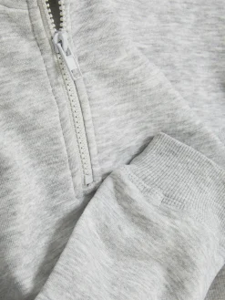 Sweat-shirt Court à Col Cheminée