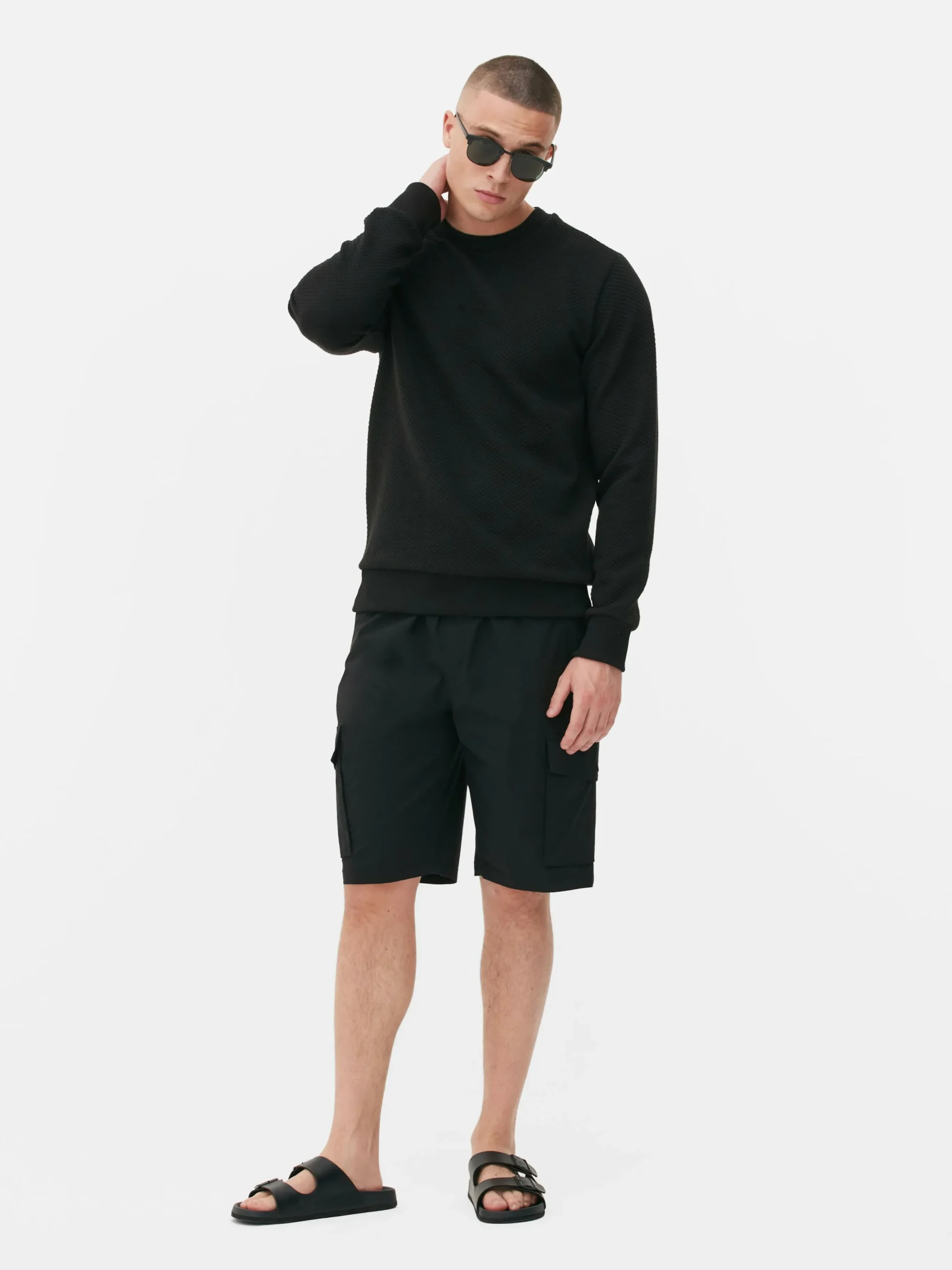 Sweat-shirt Matelassé à Motif Losanges