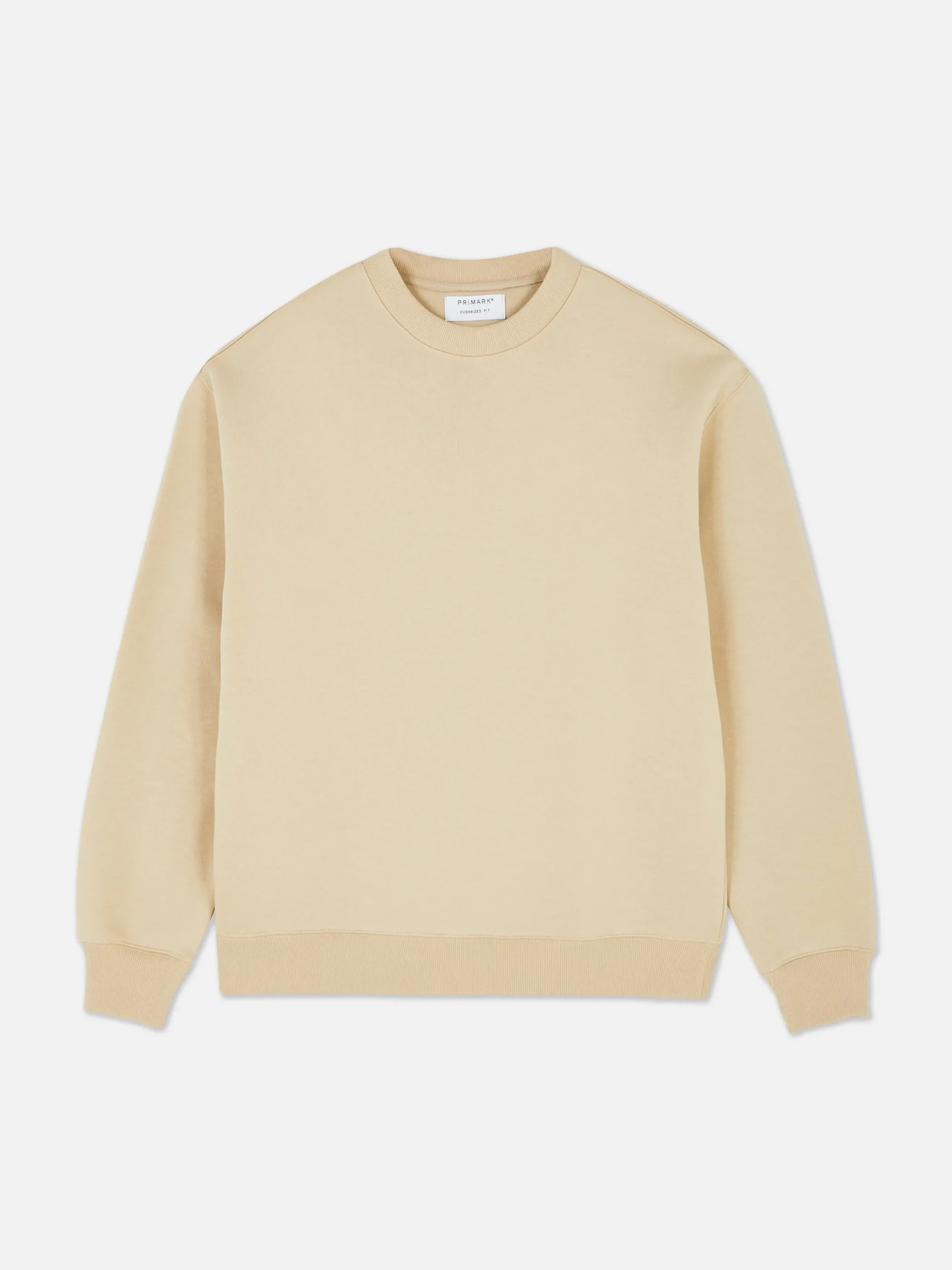 Sweat-shirt Oversize à Col Ras-du-cou