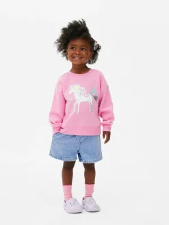Sweat-shirt Ras Du Cou Graphique
