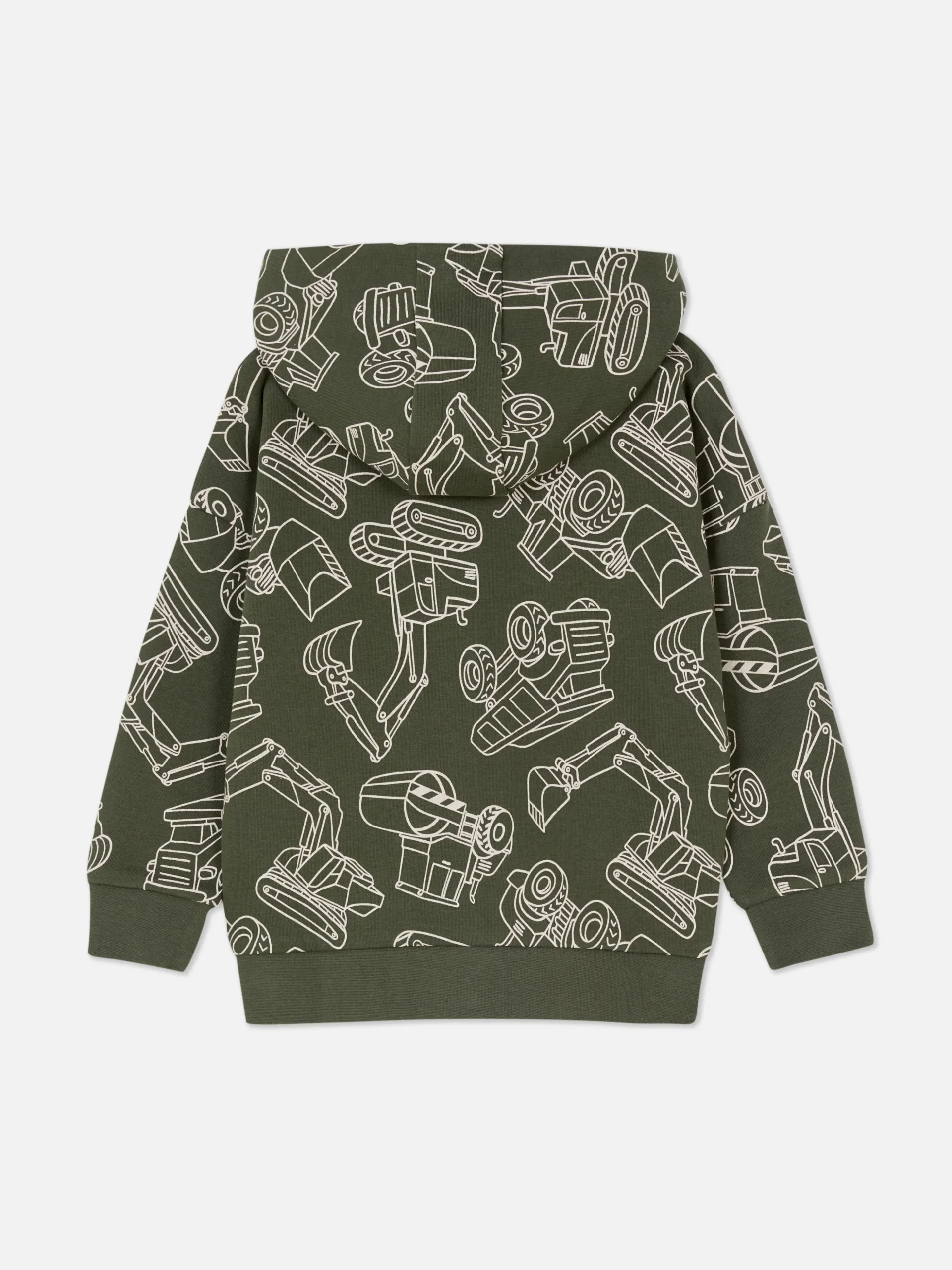 Sweat-shirt Zippé à Capuche Graphique à Coordonner