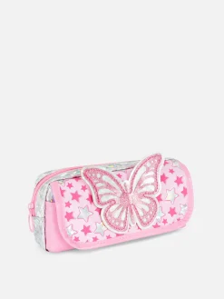 Trousse à Crayons à écusson Papillon